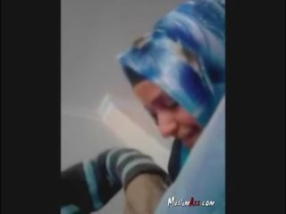 Hijab turkish Turban Sucking pecker